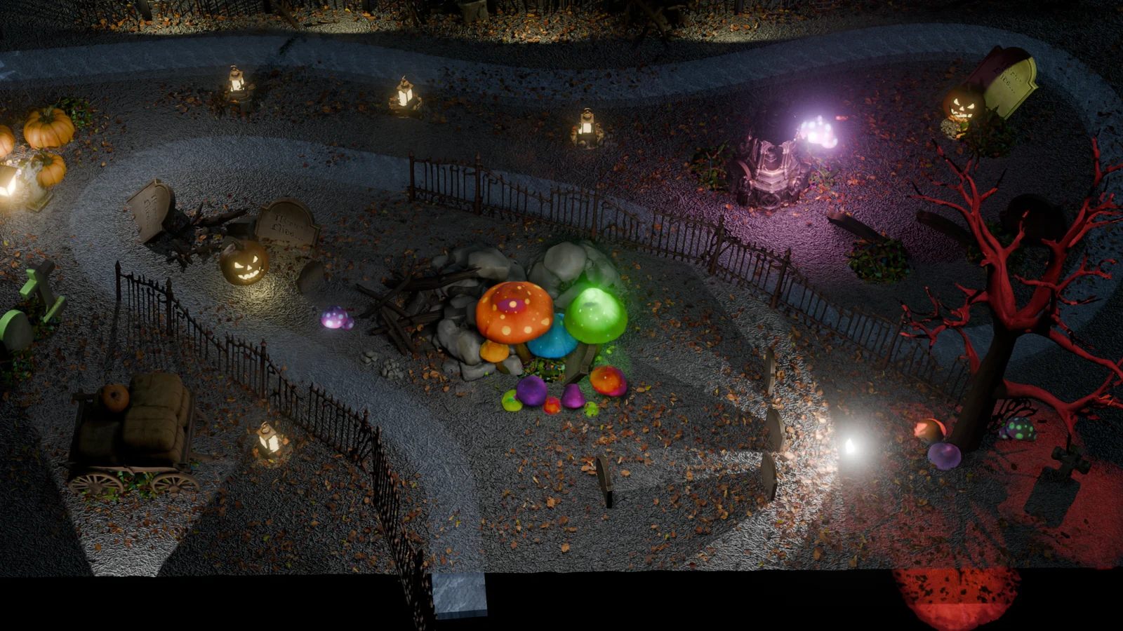 The candlelit paths and old graves of the second realm